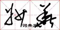 刘少英妙华草书怎么写