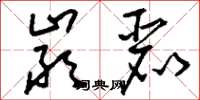 刘少英严丽草书怎么写