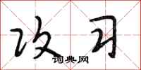 段相林攻习行书怎么写