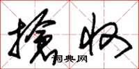 朱锡荣抢收草书怎么写