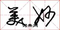 朱锡荣美妙草书怎么写