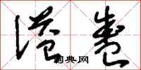 刘少英溢盛草书怎么写
