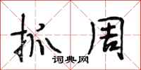 段相林抓周行书怎么写