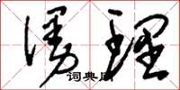 刘少英漫理草书怎么写