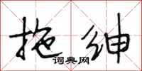 段相林拖绅行书怎么写