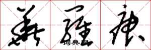 刘少英华罗庚草书怎么写