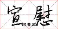 段相林宣慰行书怎么写