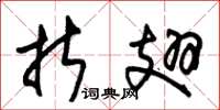 朱锡荣折翅草书怎么写