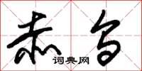 朱锡荣赤乌草书怎么写