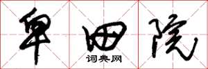 朱锡荣卑田院草书怎么写