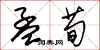 朱锡荣孟荀草书怎么写