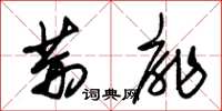 朱锡荣荆扉草书怎么写