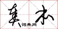 朱锡荣奏本草书怎么写