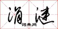 朱锡荣涓涟草书怎么写