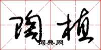 朱锡荣陶植草书怎么写