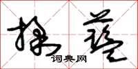 朱锡荣揉蓝草书怎么写