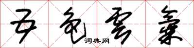 朱锡荣五色云气草书怎么写
