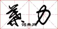朱锡荣叶力草书怎么写