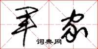 朱锡荣军家草书怎么写