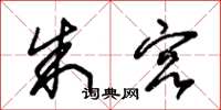 朱锡荣朱宫草书怎么写