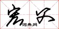 朱锡荣宏父草书怎么写