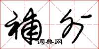 朱锡荣补外草书怎么写