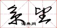 朱锡荣系望草书怎么写