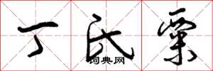 曾庆福丁氏粟草书怎么写