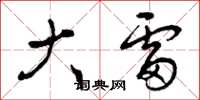 曾庆福大雷草书怎么写