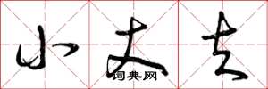 曾庆福小丈夫草书怎么写