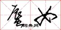 朱锡荣蜃女草书怎么写
