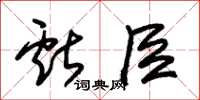 朱锡荣献臣草书怎么写