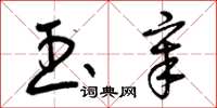 曾庆福玉章草书怎么写