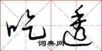 曾庆福吃透草书怎么写