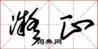 朱锡荣凝正草书怎么写