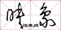 曾庆福映象草书怎么写