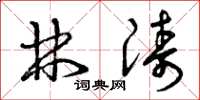 曾庆福林涛草书怎么写