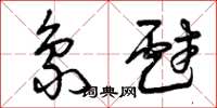 曾庆福象戏草书怎么写
