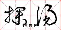 曾庆福探汤草书怎么写