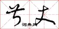 曾庆福叔丈草书怎么写