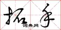 曾庆福拓手草书怎么写