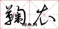 曾庆福鞠衣草书怎么写