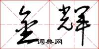 曾庆福金辉草书怎么写