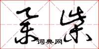 曾庆福举柴草书怎么写