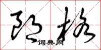 曾庆福朗格草书怎么写