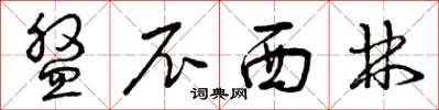 曾庆福盘尼西林草书怎么写