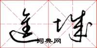 梁锦英进城草书怎么写