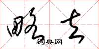 梁锦英略去草书怎么写