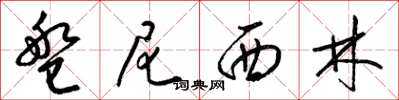 梁锦英盘尼西林草书怎么写
