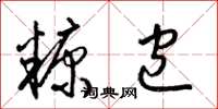 梁锦英糠包草书怎么写